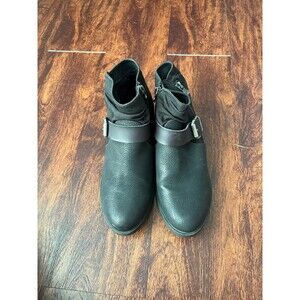 Blowfish Viten Black Ankle Boot, Low Heel Bootie, Size 9 Fall Booties
